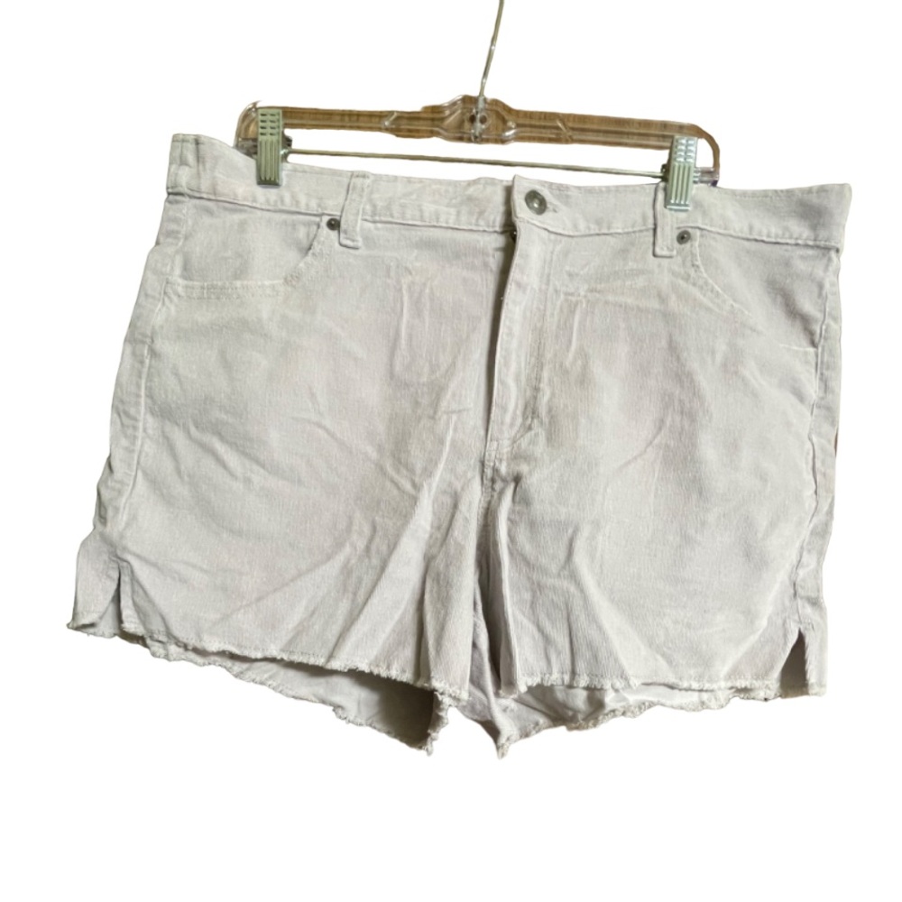 NWOT Aerie Ice Gray Corduroy Shorts Size X-Large